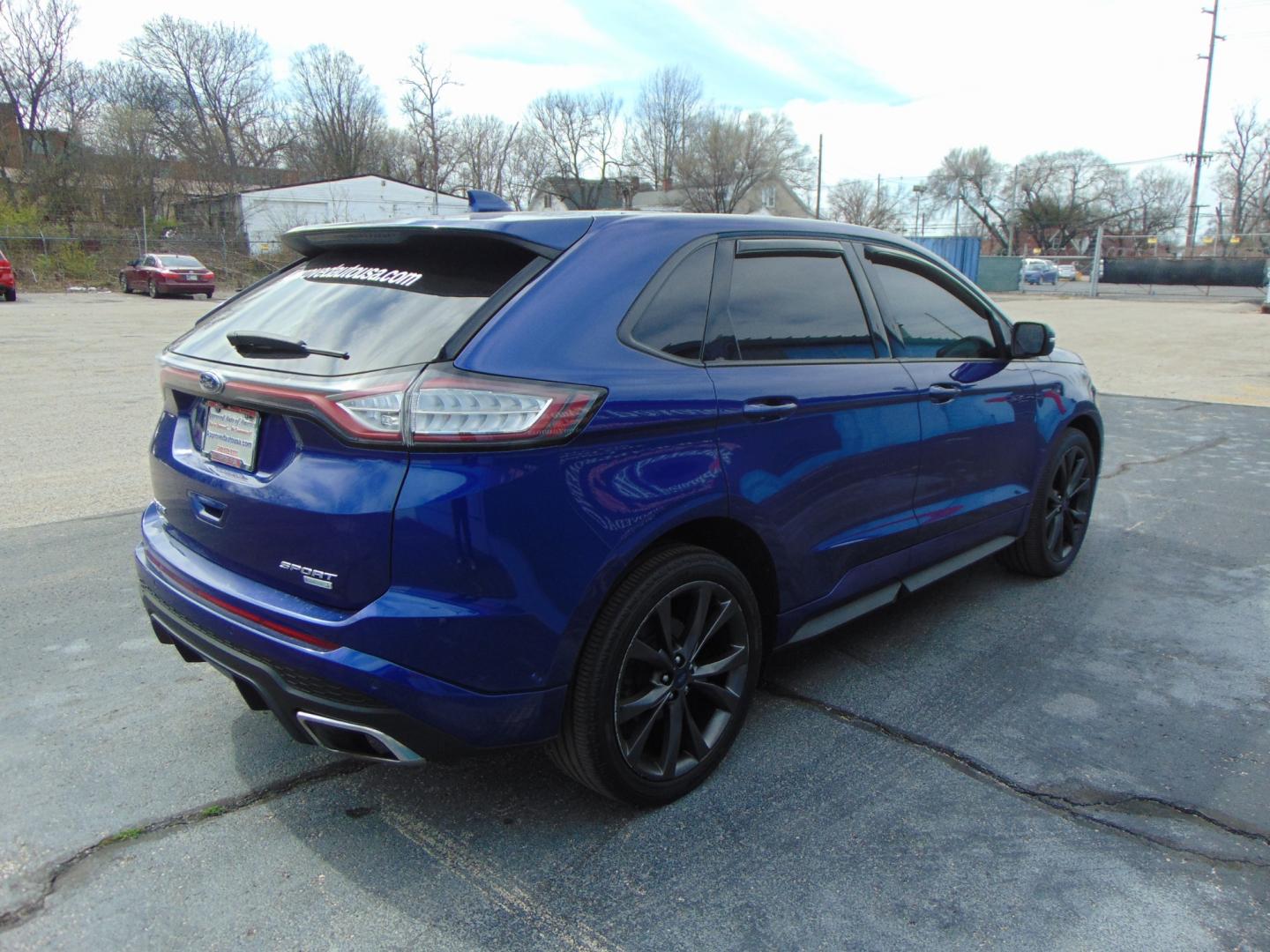 2015 Blue Ford Edge (2FMTK3AP1FB) with an V6 EcoBoost Twin Turbo 2.7L engine, Auto, 6-Spd SelShft transmission, located at 2105 Dixie Hwy, Louisville, KY, 40210, (502) 772-3333, 38.220932, -85.795441 - Photo#10